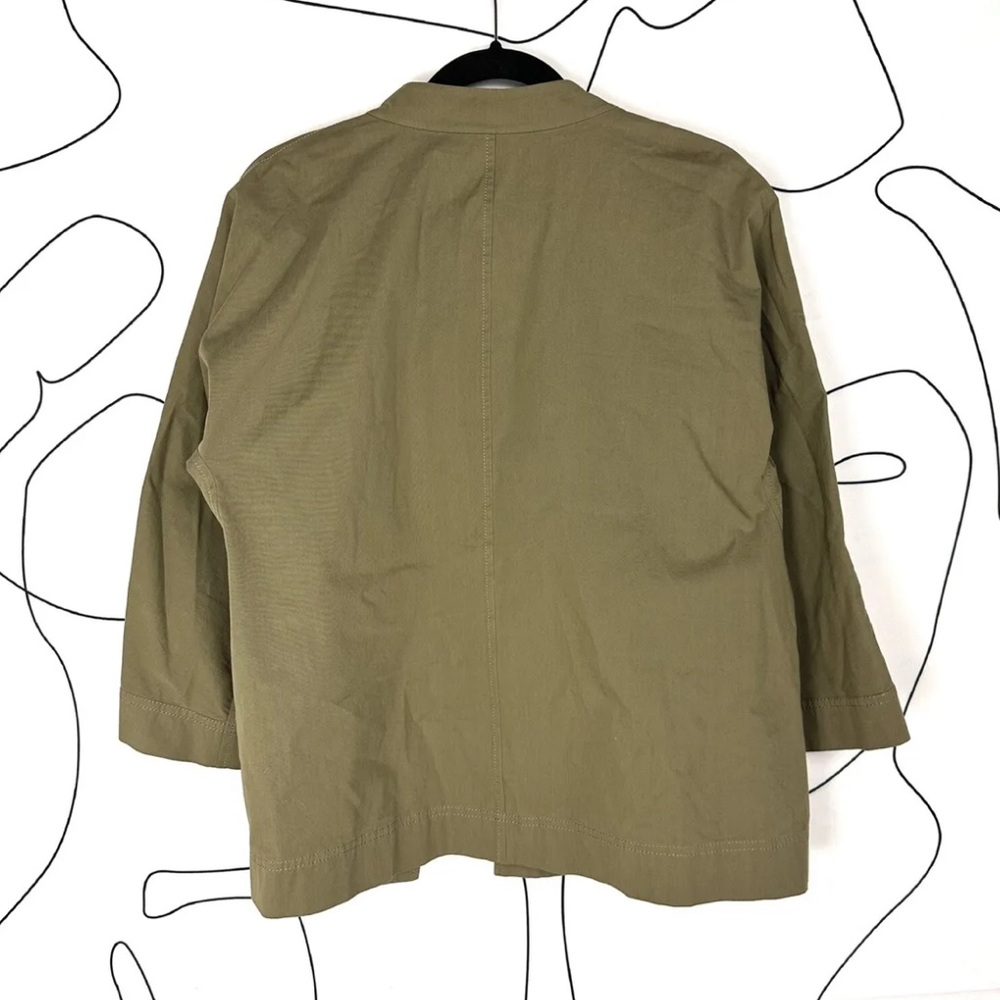 LAFAYETTE 148 NEW YORK Pesto Olive Green Adam Swing Jacket - Picture 7 of 7